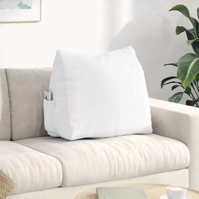 vidaXL Μαξιλάρι Πλάτης Λευκό 60 x 20 x 50 εκ. ύφασμα