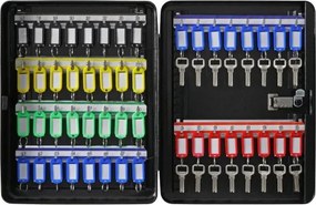 VEVOR 48-Key Cabinet Key Safe with Combination Lock &amp; Keys Adjustable Racks