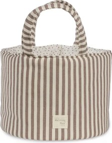 Καλάθι Οργάνωσης Walking Mum Praline Strips Moka 22x16x22 εκ.