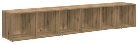 vidaXL Σετ επίπλου τηλεόρασης 2 pcs Artisan Oak 37 x 35 x 107 εκ