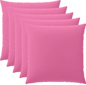 vidaXL Κάλυμμα Μαξιλαριού 6 pcs HEERLEN Ροζ 65 x 65 εκ. Πολυεστέρας