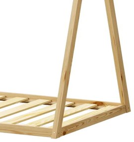 Παιδικό κρεβάτι Lilly τ.Montessori  pakoworld ξύλο πεύκου σε φυσική απόχρωση 90x190εκ