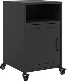 vidaXL Κομοδίνο Μαύρο 36x39x59 εκ. από Χάλυβα