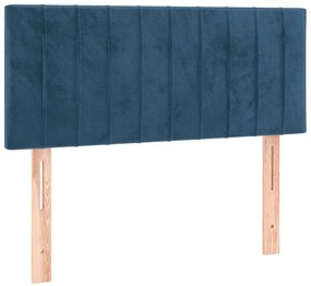 ΚΡΕΒΑΤΙ BOXSPRING ΜΕ ΣΤΡΩΜΑ ΣΚΟΥΡΟ ΜΠΛΕ 90X200 ΕΚ. ΒΕΛΟΥΔΙΝΟ 3127593