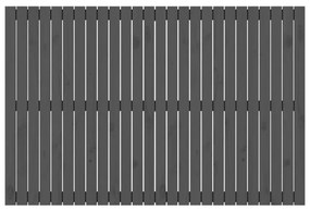 Κεφαλάρι Τοίχου Γκρι 166x3x110 εκ. από Μασίφ Ξύλο Πεύκου - Γκρι