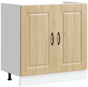vidaXL Ντουλάπι βάσης νεροχύτη Kalmar Sonoma Δρυς 80x46x81,5 εκ.