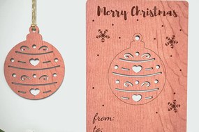 Σετ των 3 Intra απο ξύλο plywood 3mm-4mm πάχος Χριστουγεννιάτικο στολίδι Σχέδιο Δίασταση 8x8 cm INTRAFABR-75887934