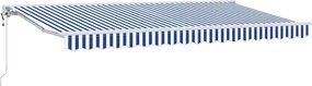vidaXL Σκηνίτσα Αναδιπλούμενη Μπλε και άσπρο 400 x 200 cm
