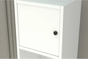 Stewehome Κονσόλα με ράφι και ντουλάπι Λευκό 160x40x72 cm
