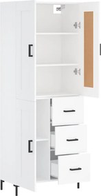 vidaXL Ντουλάπι Λευκό 69,5x34x180 εκ. από Επεξεργασμένο Ξύλο