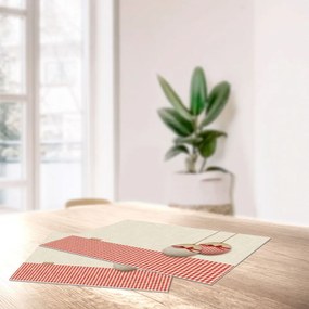 Σουπλά Easter 02 45X33 Beige-Red Saint Clair 45x33cm Πολυέστερ