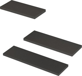 Ράφι Τοίχου Ανθρακί LEILA 50x2x14