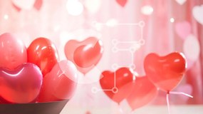 Intra Συλλεκτικό Ξύλινο Παζλ Plywood  4mm - Μπαλόνια σε σχήμα καρδιάς σε ένα μπολ Σε Ξύλινο Κουτί - Διαστάσεις Puzzle: 10x10 cm – 25 κομμάτια