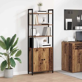 vidaXL Βιβλιοθήκη 6 επιπέδων 60 x 24 x 161 εκ Επεξεργασμένο Ξύλο