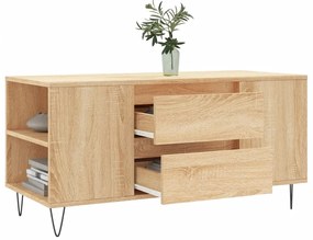 vidaXL Τραπεζάκι Σαλονιού Sonoma Δρυς 102x44,5x50 εκ. Επεξεργ. Ξύλο