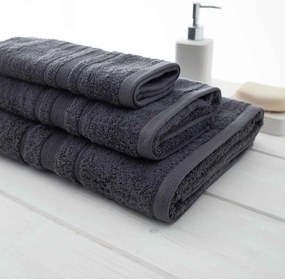Πετσέτα Σώματος (80x150) Vesta Sithonia 550gsm Γκρι 502-DARK GREY