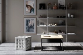 Πουφ Wisdom-Gkri Anoixto - 45.00Χ45.00Χ40.00cm