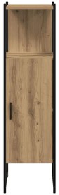 vidaXL Ντουλάπι μπάνιου Δρυς τεχνίτης 33x33x120,5 cm