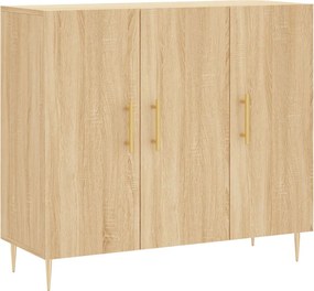 vidaXL Ντουλάπι Sonoma δρυς 90x34x80 εκ. Επεξεργασμένο Ξύλο