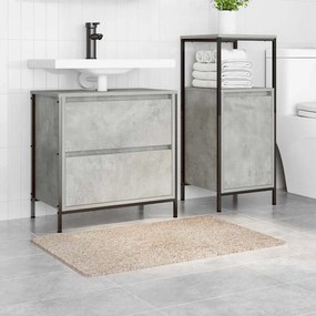 vidaXL Πατάκι μπάνιου Κρεμ 60 x 90 cm Πολυπροπυλένιο