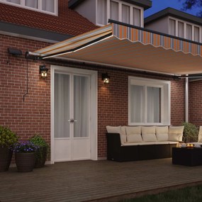 vidaXL Αναδιπλούμενη τέντα Πολύχρωμο 500 x 300 x 165 εκ.