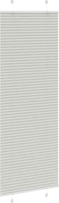 vidaXL Πλισέ περσίδα ανοιχτό γκρι 75x200 cm Πλάτος υφάσματος 74,4 cm