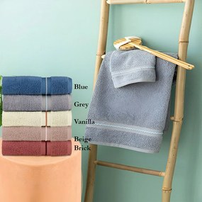 Πετσέτες Raz (Σετ 3τμχ) Beige Palamaiki Towels Set 70x140cm 100% Βαμβάκι
