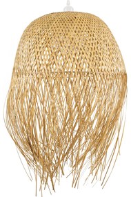 00713 GloboStar® GLOBOSTAR® MANILA 00713 Boho Κρεμαστό Φωτιστικό Οροφής με Ντουί 1 x E27 AC 220-240V IP20 - Μπεζ - Μ50 x Π50 x Υ70cm