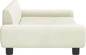 vidaXL Κρεβάτι Σκύλου Κρεμ 100 x 54 x 33 εκ. Βελούδινο