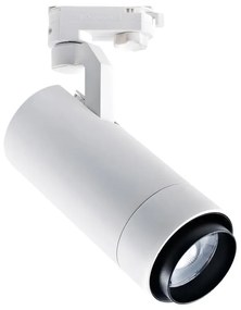 Adeleq Σποτ Ράγας Μονό Ρυθμιζόμενο 20-60° LED 40W 230V 4000K Λευκό 23-54010