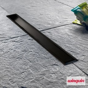 WIRQUIN VENISIO SLIM VS500-401 Κανάλι Δαπέδου Ανοξείδωτο Μαύρο 50cm
