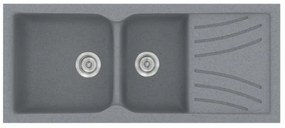 Sanitec Classic 323 Metallic Silver Νεροχύτης