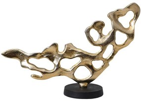 Διακοσμητικό Επιτραπέζιο 963-225-005 50x15x33cm Gold-Black Αλουμίνιο