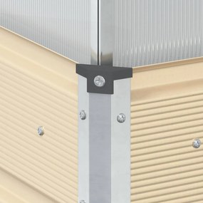 vidaXL Γλάστρα Ελεφαντόδοντο 100 x 100 x 77 cm Επικαλυμμένος Χάλυβας