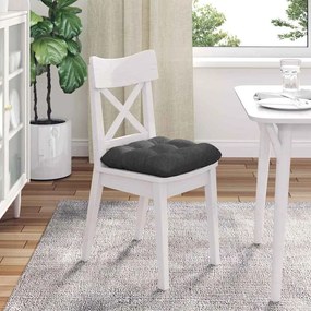 vidaXL Μαξιλάρια καθισμάτων 4 pcs Σκούρο Γκρι 45 x 45 cm