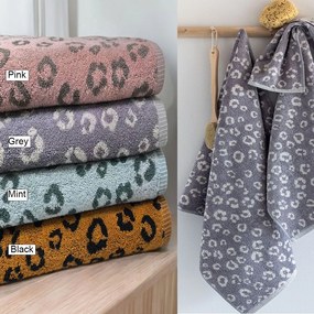 Πετσέτες Pam (Σετ 3τμχ) Grey Palamaiki Towels Set 70x140cm 100% Βαμβάκι