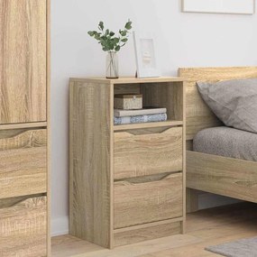 vidaXL Κομοδίνα 2 pcs Δρύς Sonoma 40 x 30 x 467 εκ Επεξεργασμένο ξύλο