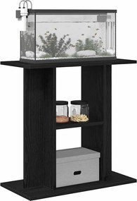 vidaXL Βάση Ενυδρείου Μαύρη Δρυς 60x30x60 εκ. από Τεχνητό Ξύλο