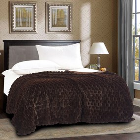 Κουβέρτα Γούνινη Υπέρδιπλη (220x240) Silk Fashion Mink Brown