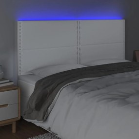 Κεφαλάρι Κρεβατιού LED Λευκό 180x5x118/128 εκ 3122387