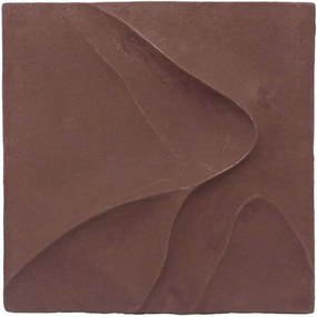 Διακοσμητικό Τοίχου Nathen 032530 41x5x41cm Terracotta Αλουμίνιο