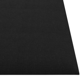 vidaXL Πάνελ Τοίχου 12 τεμ. Μαύρος 30 x 30 εκ. 1,08 μ² Υφασμα