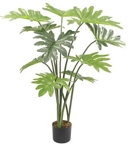 PHILODENDRON ΤΕΧΝΗΤΟ ΦΥΤΟ ΣΕ ΓΛΑΣΤΡΑ PEVA ΠΡΑΣΙΝΟ H130cm - 032210