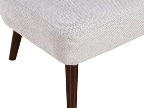 Πολυθρόνα Riverton 638, Ανοιχτό καφέ, 77x75x65cm, Ταπισερί, Πόδια: Ξύλινα