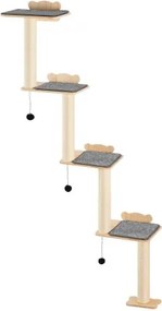 VEVOR Wall Mounted Cat Shelves Tree with Platform Tree-Shaped Cat Furniture Set