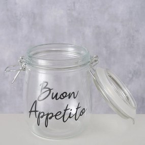 ΔΟΧΕΙΟ ΑΠΟΘΗΚΕΥΣΗΣ Cucina 750ml H23cm D11cm ΔΙΑΦΑΝΕΣ ΓΥΑΛΙ