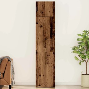 vidaXL Πλαϊνό γραφείο 2 τμχ. Παλιό ξύλο 50 x 41 x 225 εκ