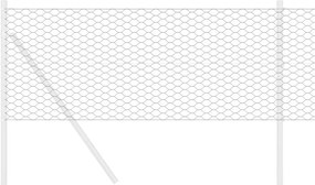 vidaXL Φράχτης Εξαγώνου Γκρι 0,4 x 25 μ PVC