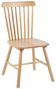 Καρέκλα Melia rubberwood σε φυσική απόχρωση 45x51x87εκ 45x51x87 εκ.