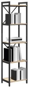 vidaXL Βιβλιοθήκη Sonoma Δρυς 40 x 30 x 153 εκ Επεξεργασμένο ξύλο